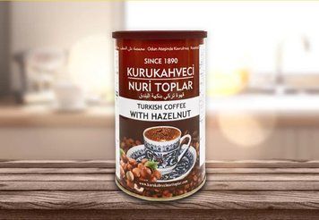 Турецкий кофе Kurukahveci Nuri Toplar с фундуком, 250г 5874 фото