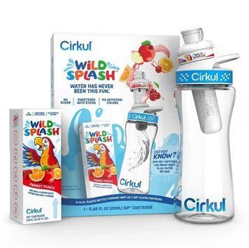 Пляшка з кришкою та 1 смаковим картриджем Cirkul, прозора 5687 фото