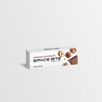 Протеїновий батончик Space bite з фундуком, 45г 6392 фото