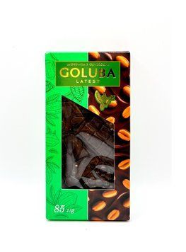 Шоколад черный Goluba с измельченным арахисом, 85г (Goluba Sweets) 1515 фото